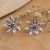 Sterling silver drop earrings, 'Bloom Beauty' - Sterling Silver Floral Drop Earrings Crafted in Bali