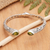 Peridot cuff bracelet, 'Green Tegalalang' - Polished Cuff Bracelet with Over-One-Carat Peridot Jewels (image 2) thumbail