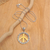 Curated gift set, 'Spread Peace' - Peace Curated Gift Set with Necklace Earrings Cuff Bracelet