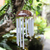 Aluminum and coconut shell wind chime, 'Summer Melody' - Handcrafted Aluminum and Coconut Shell Wind Chime