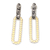 Gold-accented dangle earrings, 'Bubble Fantasy' - Sterling Silver Dangle Earrings with Gold-Plated Dot Accents