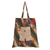Faltbare Einkaufstasche aus Baumwolle-Batik - Handgefertigte faltbare Einkaufstasche aus Baumwolle mit lebendigen Batik-Motiven