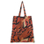 Cotton batik foldable tote bag, 'Blitar's Autumn' - Handmade Cotton Foldable Tote Bag with Warm Batik Motifs (image 2b) thumbail
