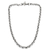 Men's sterling silver chain necklace, 'Valiant Soul' - Men's Polished Silver-Plated Serpetine Chain Necklace (image 2b) thumbail