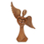 Escultura de madera - Escultura abstracta de madera tallada a mano de ángel guardián