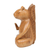 Wood sculpture, 'Blessing Squirrel' - Hand-Carved Wood Sculpture of Meditating Squirrel from Bali (image 2c) thumbail