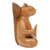 Wood sculpture, 'Blessing Squirrel' - Hand-Carved Wood Sculpture of Meditating Squirrel from Bali (image 2e) thumbail