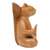 Wood sculpture, 'Blessing Squirrel' - Hand-Carved Wood Sculpture of Meditating Squirrel from Bali