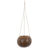 Coconut shell hanging planter, 'Gardening' - Coconut Shell Hanging Planter Crafted by Hand in Bali