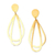 Gold-plated dangle earrings, 'Shimmering Unity' - Contemporary 22k Gold-Plated Dangle Earrings from Indonesia
