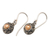 Gold-accented dangle earrings, 'Luxurious Bouquet' - Floral 18k Gold-Accented Sterling Silver Dangle Earrings (image 2b) thumbail