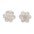 Sterling silver stud earrings, 'Truly Blossom' - Floral Sterling Silver Stud Earrings in a High-Polish Finish