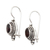 Garnet drop earrings, 'Virtue of the Passionate' - Traditional Sterling Silver Drop Earrings with Garnet Gems