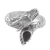 Garnet cocktail ring, 'Empire of Legends' - Dragon-Themed Sterling Silver Natural Garnet Cocktail Ring (image 2b) thumbail