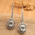 Blue topaz drop earrings, 'Faithful's Charm' - Sterling Silver Drop Earrings with Faceted Blue Topaz Gems (image 2) thumbail