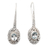 Blue topaz drop earrings, 'Faithful's Charm' - Sterling Silver Drop Earrings with Faceted Blue Topaz Gems thumbail