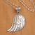 Sterling silver pendant necklace, 'Heavenly Guardian' - Traditional Polished Sterling Silver Pendant Necklace (image 2) thumbail