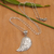 Sterling silver pendant necklace, 'Heavenly Guardian' - Traditional Polished Sterling Silver Pendant Necklace (image 2b) thumbail