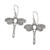 Sterling silver dangle earrings, 'Euphoric Flight' - Dragonfly-Themed Sterling Silver Dangle Earrings from Bali