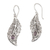 Amethyst dangle earrings, 'Plumage of the Wise' - Feather-Themed Dangle Earrings with Faceted Amethyst Jewels thumbail