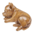 Wood figurine, 'Sleeping Chihuahua' - Hand-Carved Natural Suar Wood Chihuahua Figurine from Bali (image 2c) thumbail