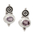 Amethyst drop earrings, 'Wisdom Trophy' - Polished Sterling Silver Drop Earrings with Amethyst Jewels