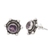 Amethyst stud earrings, 'Purple Universe' - Polished Amethyst Stud Earrings Crafted from Sterling Silver