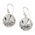 Sterling silver dangle earrings, 'Blooming Winds' - Floral Round Sterling Silver Dangle Earrings Crafted in Bali