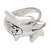 Sterling silver cocktail ring, 'Heavenly Dolphin' - Dolphin-Themed Traditional Sterling Silver Cocktail Ring (image 2b) thumbail