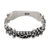 Sterling silver band ring, 'Radiant Defender' - Sterling Silver Band Ring in a Combination Finish from Bali (image 2b) thumbail