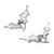 Sterling silver button earrings, 'Ethereal Bats' - Polished Bat-Themed Sterling Silver Button Earrings (image 2c) thumbail