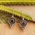 Garnet drop earrings, 'Red Magnificence' - Natural Garnet Drop Earrings Made from Sterling Silver