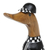 Bamboo root and teak wood figurine, 'Racing Duck' - Handcrafted Bamboo Root and Teak Wood Racing Duck Figurine