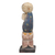 Wood sculpture, 'The Monk' - Hand-Carved and Hand-Painted Wood Sculpture of Monk Praying