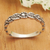 Sterling silver band ring, 'Vine Grandeur' - Vine Leaf-Themed Sterling Silver Band Ring from Bali (image 2) thumbail