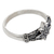 Sterling silver band ring, 'Brightest Star' - Sterling Silver Band Ring with Star Motif from Bali (image 2b) thumbail