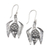 Sterling silver dangle earrings, 'Night Emperors' - Bat-Themed Sterling Silver Dangle Earrings Made in Bali thumbail