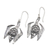 Sterling silver dangle earrings, 'Night Emperors' - Bat-Themed Sterling Silver Dangle Earrings Made in Bali (image 2b) thumbail