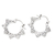 Sterling silver hoop earrings, 'Klungkung Sun' - Traditional Balinese Sterling Silver Hoop Earrings (image 2b) thumbail