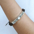 Cultured pearl and blue topaz macrame pendant bracelet, 'Delightful Shine' - Cultured Pearl Blue Topaz & 925 Silver Cord Pendant Bracelet (image 2j) thumbail