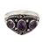 Amethyst multi-stone ring, 'Purple Enchantment' - Sterling Silver Multi-Gemstone Ring with Amethysts from Bali thumbail