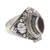 Garnet locket ring, 'Color of Passion' - Sterling Silver Locket Ring with Garnet Stone from Bali (image 2c) thumbail