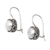 Cultured pearl drop earrings, 'Pearly Winds' - Traditional Round Sterling Silver Drop Earrings with Pearls (image 2b) thumbail