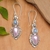 Rainbow moonstone and cultured pearl dangle earrings, 'Harmonious Pearls' - Floral Dangle Earrings with Rainbow Moonstones and Pearls (image 2) thumbail