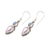 Rainbow moonstone and cultured pearl dangle earrings, 'Harmonious Pearls' - Floral Dangle Earrings with Rainbow Moonstones and Pearls (image 2b) thumbail