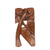 Wood phone stand, 'Tropical Leaves' - Wood Phone Stand with Leaf Motif Hand-Carved in Bali