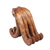 Wood phone stand, 'Marine Assistant in Brown' - Hand-Carved Natural Brown Jempinis Wood Octopus Phone Stand (image 2c) thumbail