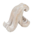 Wood phone stand, 'Marine Assistant in White' - Hand-Carved White Jempinis Wood Octopus Phone Stand