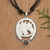 Labradorite pendant necklace, 'Courage Horse' - Horse-Themed Adjustable Pendant Necklace with Labradorite (image 2) thumbail