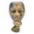Wood mask, 'Secret Thought' - Hand-Painted Leaf and Animal-Themed Woman's Face Wood Mask (image 2b) thumbail
